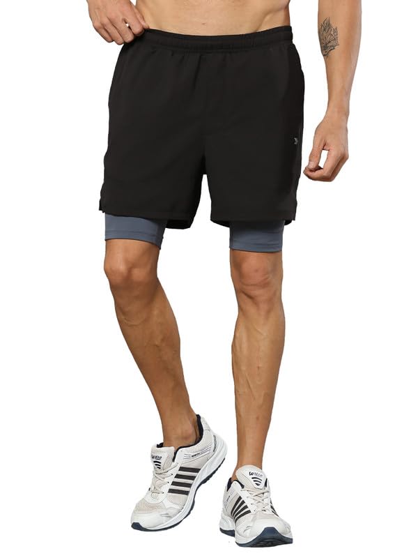 Jolgermens Performance Running Shorts With Built In Compression