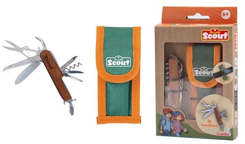 Simba Scout Taschenmesser, 11 Werkzeuge, Holzgriff, Länge...