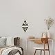 craspire 2 STÜCKE Dreieck Pendelbrett 10 Wandbehang Ornament Tarot Boho Holz Wanddekoration Metaphysisches Nachrichtenbrett Holz Mysteriöses Brett