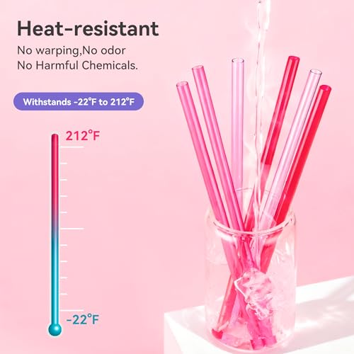 Image of Purple Straw For Stanley, 12 inch Long Replacement Straws for Stanley 40 oz 30 oz Tumbler,Reusable Tritan BPA Free Also Fit Simple Modern, Owala 40oz / 30oz Tumblers and Big Size Cups (Light Purple)