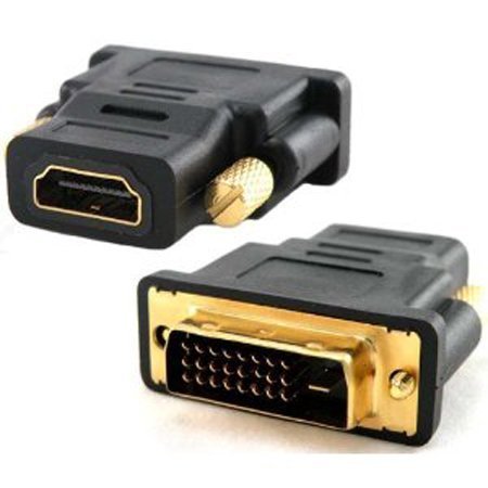 Adaptateur DVI Vers HDMI LuoshaPUCY - 1080p Full HD, Noir, Compatible Moniteurs Et TV