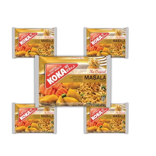 Image of KOKA Instant Noodles - Masala Flavour(85 gm x Pack of 5) inch(HALAL Certified) inch