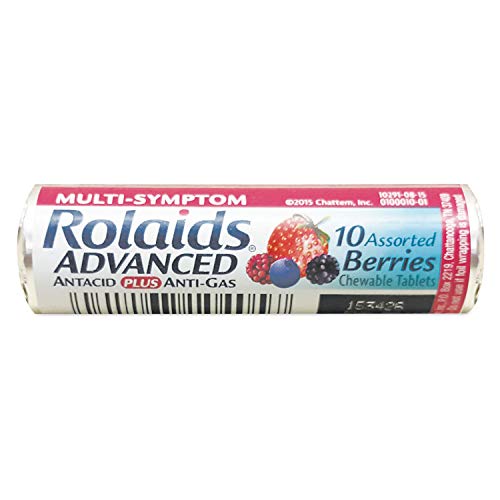 Rolaids Advanced Antacid Plus Anti Gas Tablets, Assorted Berries, 11.7 Ounce #1