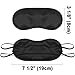 TOPTIE 4 Pack Polyester Sleep Mask, Elastic Eye Mask Blindfold for Sleep Work Travel Study, 3 1/8