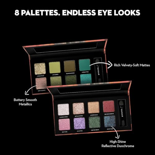 Image of SUGAR Cosmetics Blend The Rules Matte Eyeshadow Palette | SmudgeProof - 07 Ivy (Enchanting Emeralds) | 10.4 gm