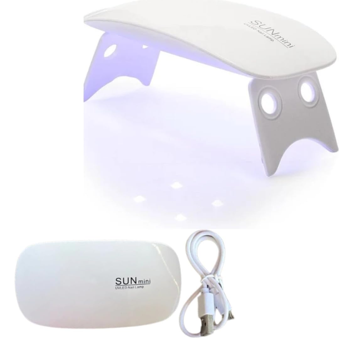 R H LIFESTYLE 6W Mini Uv Lamp Small Nail Paint Dyer Machine Uv Light Lamp for Nail Extension Uv Led Lamp for Resin Art Curing Resin Art Tools Multicolor