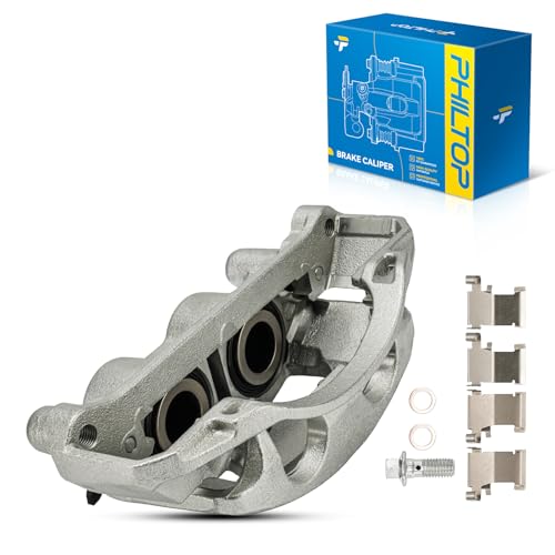 Image of PHILTOP Front Right Brake Caliper Compatible with 2011-2019 Silverado 2500 HD, 2011-2019 Sierra 2500 HD, 2011-2019 Silverado 3500 HD, 2011-2019 Sierra 3500 HD, Disc Brake Calipers