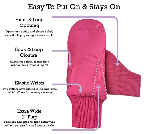 N'Ice Caps Kids Waterproof Snow Mittens Cold Weather Thinsulate Insulated  thumb #3