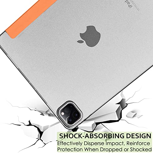 Image of DuraSafe Cases for iPad Pro 12.9 inch 6th 5th 4th Gen Case A2436 MHNF3HN /A MHNG3HN /A MNXR3HN /A MNXT3HN /A A2378 MHNF3HN /A MHNG3HN /A A2229 MY2H2HN /A MY2J2HN /A A2461 MHNH3HN /A MHNJ3HN /A - Orange