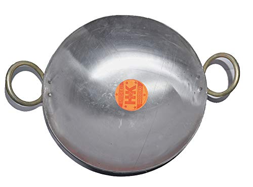 Image of Stainless Steel Kadhai for Daily Use (Induction Bottom) (Stainless Steel, 13 Inch)