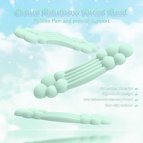 Repose-poignet Rainbow pour clavier mécanique de bureau ou setup gaming - 2