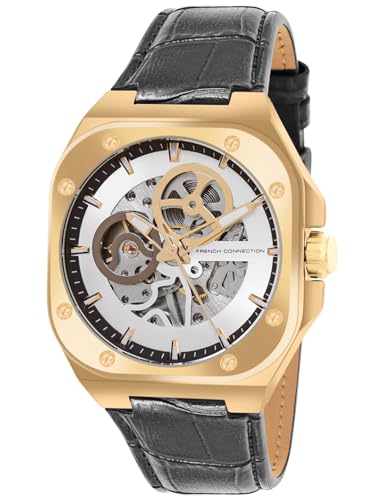 Image of French Connection Automatic Silver Dial Men's Watch-FCA14BL