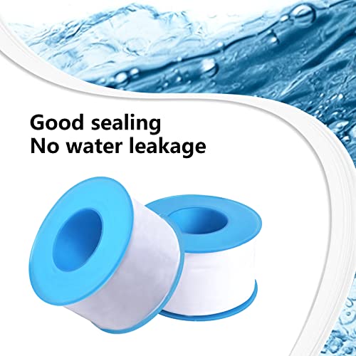 2 Rouleaux de Téflon Ruban Filetage 50mm x 30m, Ruban D'étanchéité PTFE Étanche, Étanchéité de Tuyau Ruban Résistant à La chaleur, Plomberie Joint Rubans pour Robinets Gaz L'eau Pommeau Douche, Blanc – Image 4