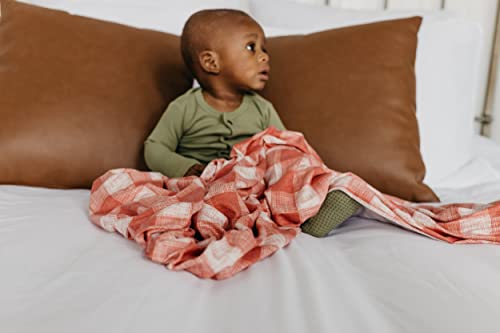 Image of Copper Pearl Swaddle Blankets for Newborns | Soft Stretchy Receiving Blankets for Boys and Girls | Large 46 x 46 Inch Baby Blankets | Lightweight and Breathable Swaddles | Ralphie
