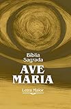  Bíblia Sagrada Ave-Maria - Letra Maior. Capa Zíper Marrom