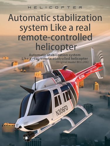 Image of FLYCOLOR C138 RC Helicopter 2.4G 6CH 6-Axis Gyro Altitude Hold 1 /33 Remote Control Plane Ready to Fly RTF(RED-White)