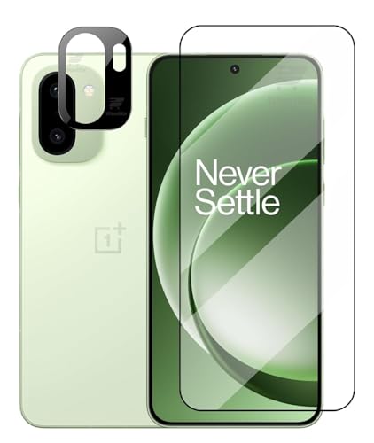 Image of [1+1 Tempered Glass for OnePlus 15R 5G with Camera Lens Protector Edges to Edge Screen Glass Protector 9H Hardness - (Pack of 2)