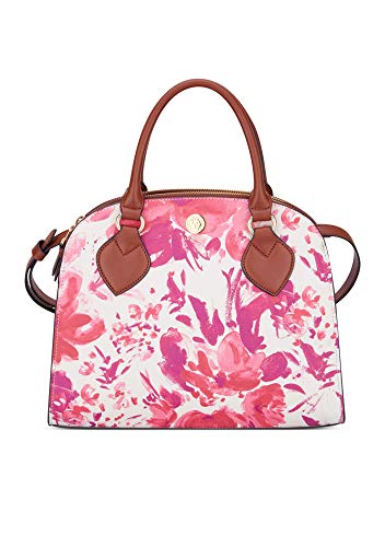 Anne Klein womens SIGNATURE DOUBL ZIP SATCHEL, PKMU/RU MM, One Size