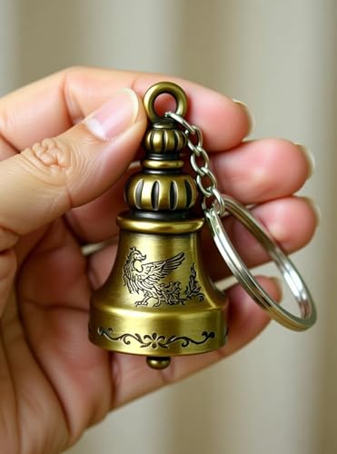 Image of Techpro guardian bell for bike Tibetan Key Chain Good Luck Key Chain For Bike key ring guardian bell key ring