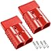 Sevenjungle Anderson Connector, 2 Pcs 350A Wire Connectors,2/0AWG Battery Quick Connect,600V Powerpole for Car Bike ATV Winches Lifts Motors,Red