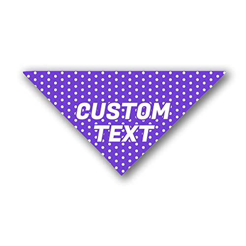 Tyymndwp Personalized Dog Bandana Custom Dog Bandanna Adjustable And Washable Dog Triangle Scarf Dog Kerchiefs Dog Bib Accessories For Small To Medium Dog Puppy Cat, Polka Dot #TOP3