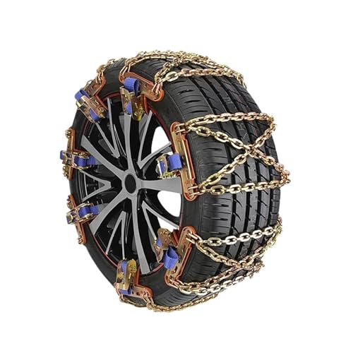 145〜215mmタイヤ対応 ユニバーサルスチールトラック車用ホイール タイヤ スノーチェーン ベルト 冬用 滑り止め 車両 SUV ホイールチェーン(1pc)