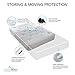 Extra Thick Mattress Storage Bags with Adhesive Seal for Moving and Storing – Clear 4 MIL Plastic - Protects Bedding and Furniture from Moisture, Dust and Dirt- 54 x 96 Twin & Twin XL