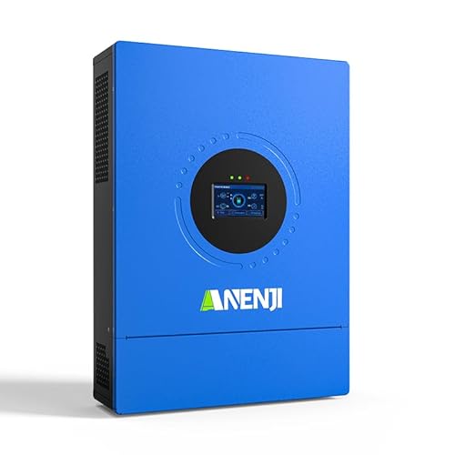 Image of Aninerel 12000W Hybrid Solar Inverter 48V DC to 110/220V AC, Pure Sine Wave, Built-in Dual MPPT, 99.9% Efficiency, Solar & Generator Input, Dustproof, for Home Backup RV Off-Grid