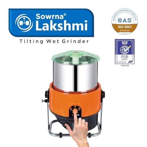 Image of Sowrna Lakshmi Plastic Wet Grinder, Orange