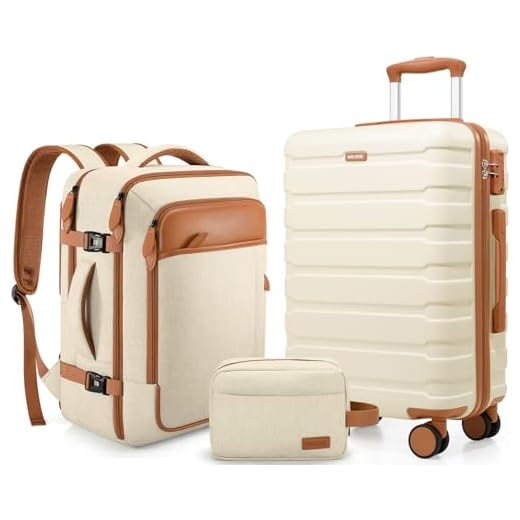 MIUSSE MAX 3-Piece Carry-On Luggage Set
