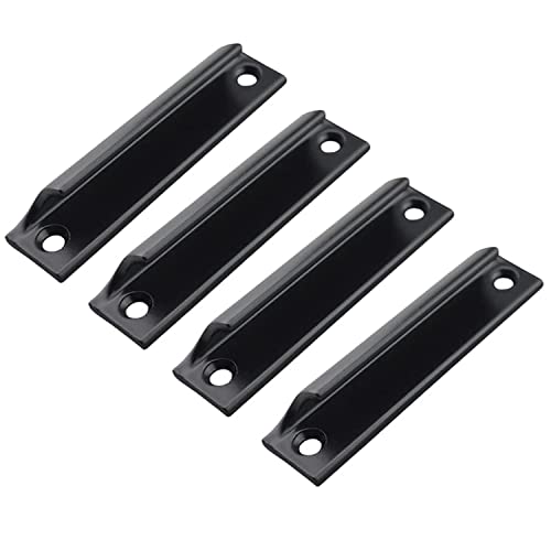 JNRFTY 4 piezas manija de puerta corredera de aleación de aluminio, manija de puerta para puertas y ventanas, cajones, puertas de gabinete Cover