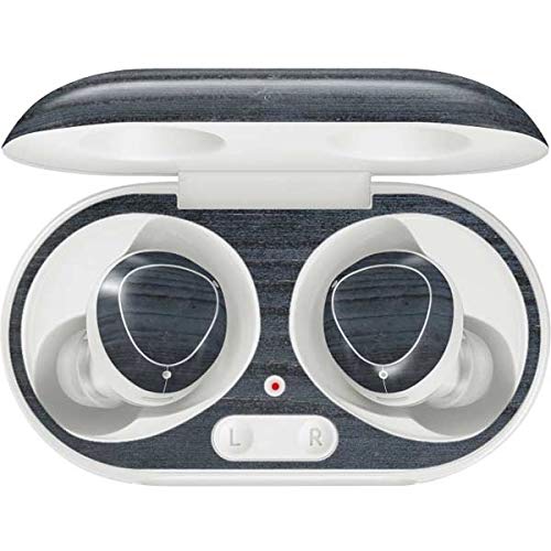 Skinit Decal Audio Skin Compatible with Samsung Galaxy Buds+ - Officially Licensed Originally Designed Charcoal Wood Design