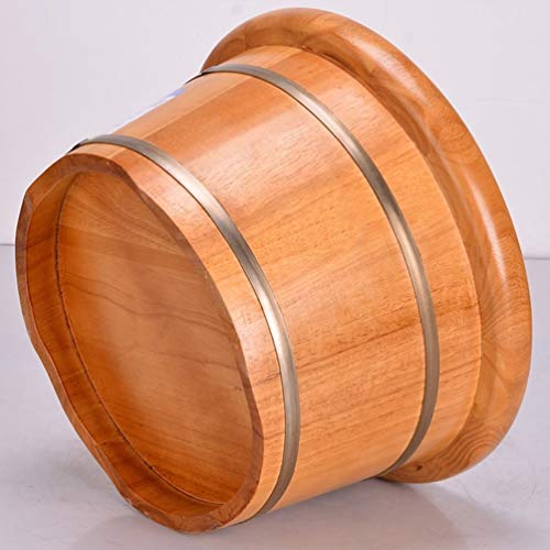 Cubo de madera para baño de pies y pedicura cómodo y práctico miniatura 3