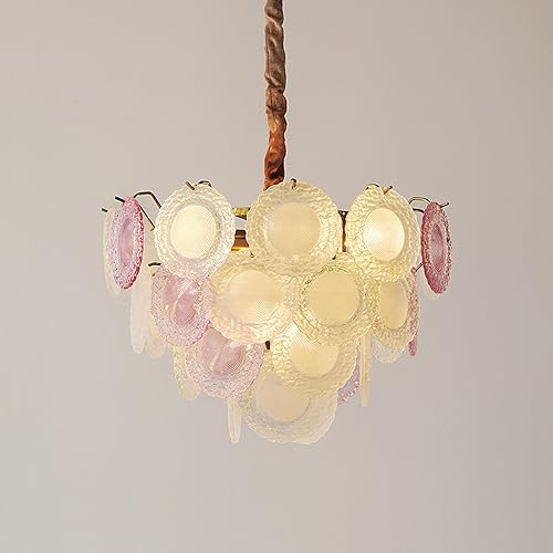 Chandelier à cristal en verre de prestige pour grand salon et table