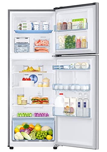 Image of Samsung 301L 2 Star Inverter Frost-Free Convertible 5 In 1 Double Door Refrigerator Appliance (RT34C4522QB /HL,Bouquet Silver)