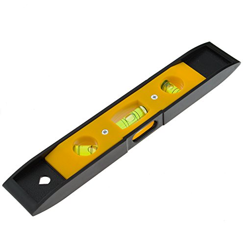 Coral 57300 Essentials Torpedo Spirit Level with Vertical Horizontal and 45 Degree Vials and Magnetic Base 9 inch