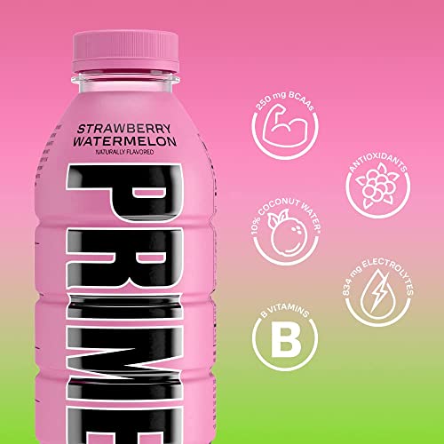 Image of PRIME Hydration Drink, Strawberry Watermelon, Naturally Flavored, No Artificial Colors, 500ml (Product Of UK) From DECADENT