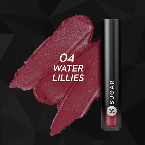Image of SUGAR Cosmetics Mousse Muse Lip Cream | Lasts 24+ Hrs | Creamy Mousse Lipstick | Waterproof & Smudgeproof | 5ml - 04 Water Lillies