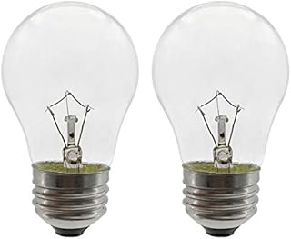 Oven Light Bulb 40 Watt Appliance Light Bulb, High Temperature 300 Degree Resistant Appliance Bulb for Oven, Stove, Refrigerator, Microwave E26 Medium Base, A15 (2-Pack)