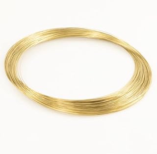 Konsilsa Brass Wireï¼ŒBrass Soldering Wire Soft Copper Wire Plasticity Good Thermal Conductivity (Color : Brass, Size : 0.3mm*1M)