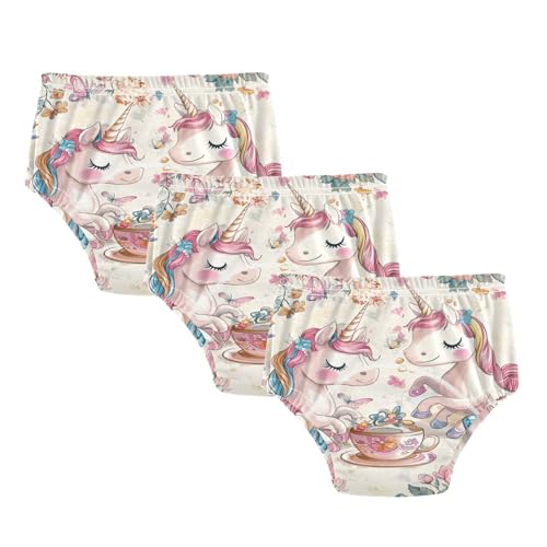 Coikll Cute Horses Toddler Training Underwear Waterproof Baby Pee Pants -3T