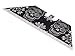 NDZ Performance Steel Blade Replacement for Utility Knife & Box Cutters, Custom Razor Blade, Double Sided Laser Engraved Designs, Black - Sugar Skull - 1 Pack