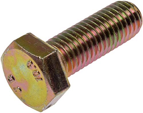 Tornillo de tapa M12 Dorman con cabeza hexagonal, perno clase 10.9 de 35 mm en color dorado
