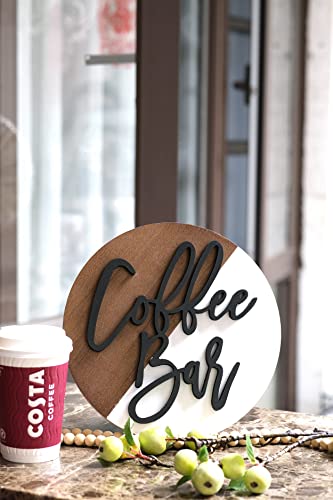 Lavender Inspired 10'' Coffee Bar Sign Round-Modern Farmhouse Coffee Bar Decor-3D Coffee Cutout Sign-Boho Coffee Bar Wall Decor-Tiered Tray Decor-Coffee Lover Gift #TOP5