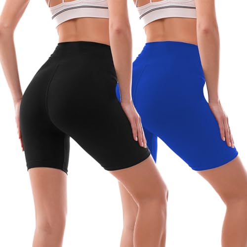 Ipletix 2 Pack Biker Shorts Women, 6
