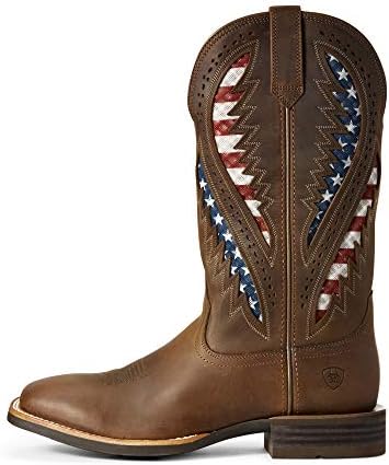 Ariat Mens Quickdraw VentTEK Western Boot Distressed Brown 11 | Image 1