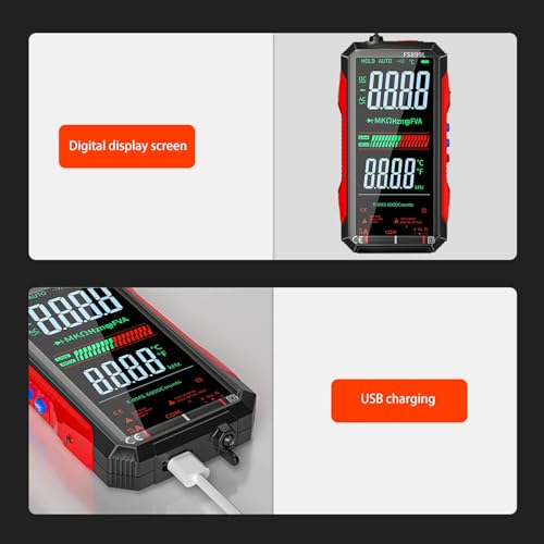 Multimètre de boîtier de service écran LCD couleur et testeur de courant NCV - 4