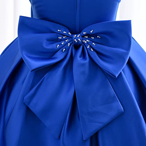 Baby Toddler Little Girls Handmade Beads Bowknot Birthday Party Christing Flower Girl Pageant Dress,Fuchsia,2-3 #TOP5