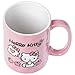 Silver Buffalo Sanrio Hello Kitty Apple Wax Resist Ceramic Pottery Mug, 17 Ounces