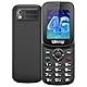 uleway T185 | 4G LTE Handy mit Dual-SIM | 1.7 Zoll Farbdisplay | Bluetooth | 1000mAh Akku | Seniorenhandy Ohne Vertrag mit LED-Taschenlampe | Prepaid Tastenhandy | Schwarz